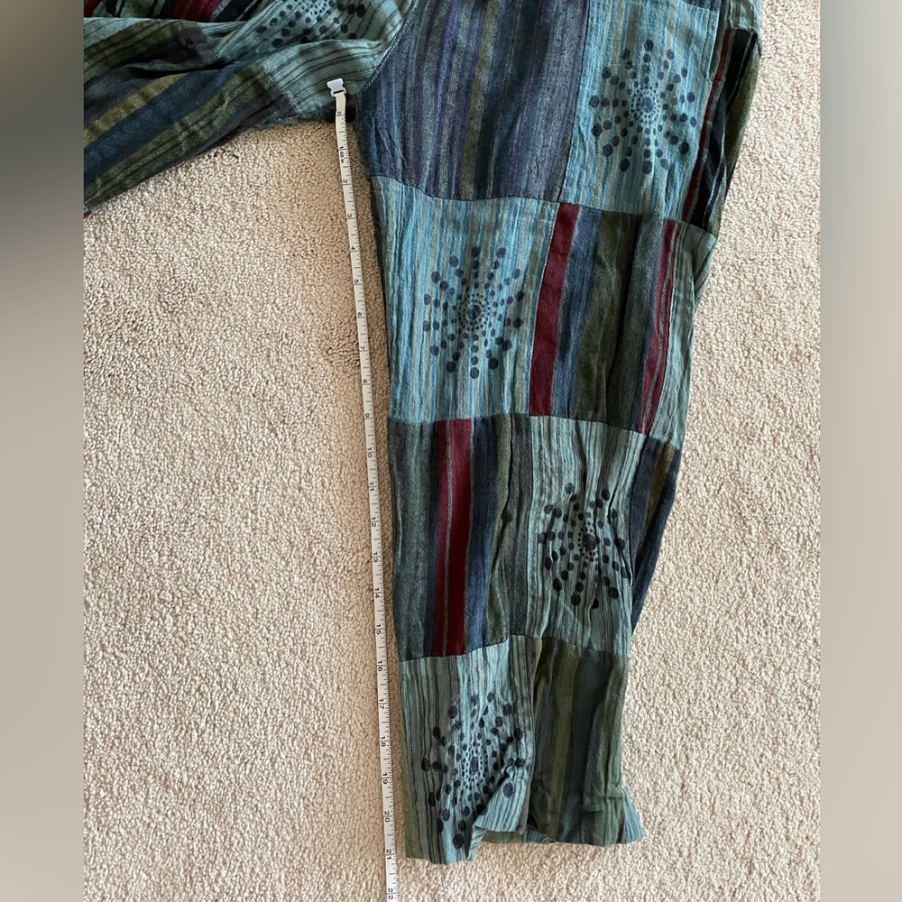 Multicolor Patchwork Women's Pants - image 5